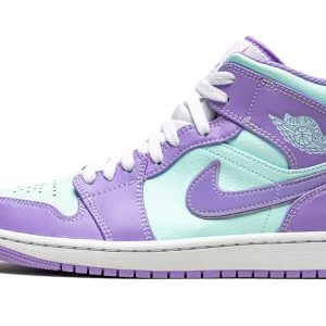 Nike Herren Air Jordan 1 Mid Purple Aqua …