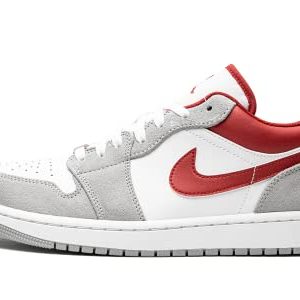 Jordan 1 Low Herren Basketball Grau Rot  …