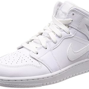 NIKE Kinder Air Jordan 1 Mid (GS) Schwar …